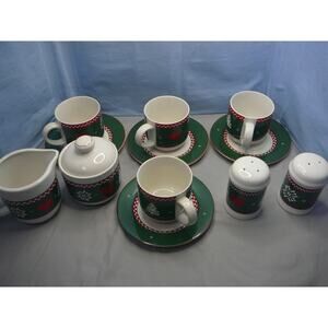 Vintage 1992 CI Moore Northwoods 12 pc Table Set